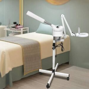 facial steamer with magnifying glass